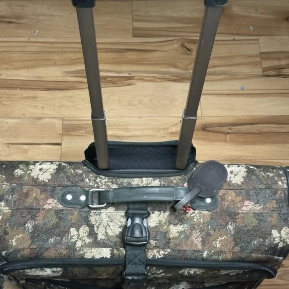 Vintage Atlantic Brown and Green Floral Travel Bag